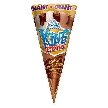 Good Humor Giant King Ice Cream Cone Chocolate & Vanilla - 8.0 oz