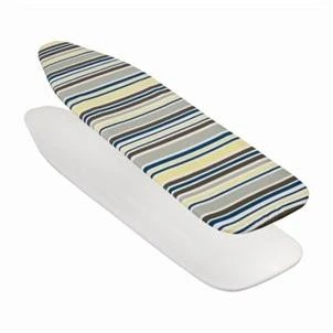 Deluxe Ironing Board Cover, Reversible, Foam Pad, Stripe/Natural Pattern