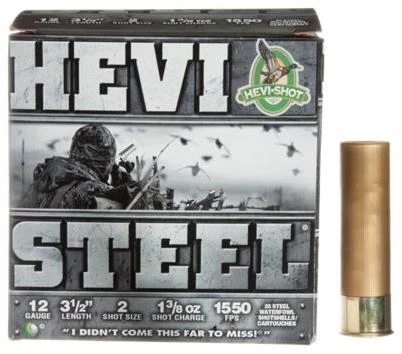 HEVI-Shot HEVI-Steel Shotshells - 12 Gauge - Size 4 - 3'' - 250 Rounds