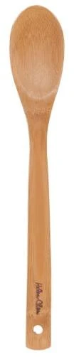  Asian Kitchen 12-inch Bamboo Cooking Spoon - Durable Kitchen Utensil