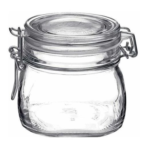 Fido 17.5 Ounce Glass Storage Jar With Airtight Lid