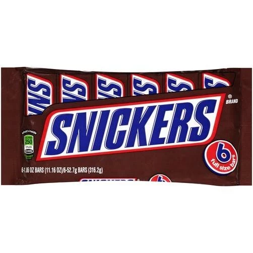 SNICKERS BAR 6-PACK 6/1.86OZ