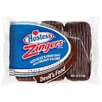 Hostess Zingers Iced Cakes with Creamy Filling Devil's Food - 1.27 oz x 3 pack