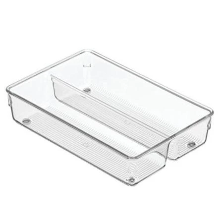 InterDesign Linus Drawer Organizer, 6-Inch by 9-Inch by 2-Inch, Clear