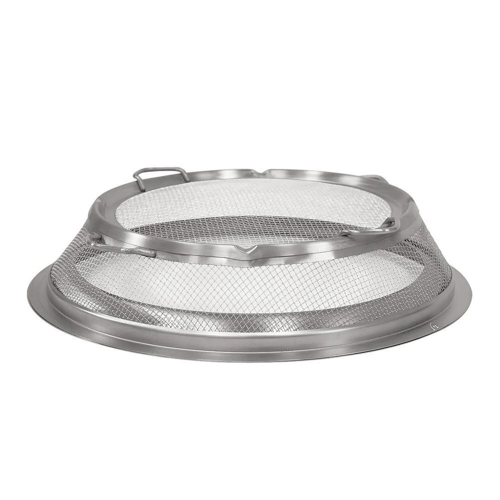 Solo Stove Bonfire Shield 19 in. x 3.75 in. Stainless Steel Spark Arrestor, Silver
