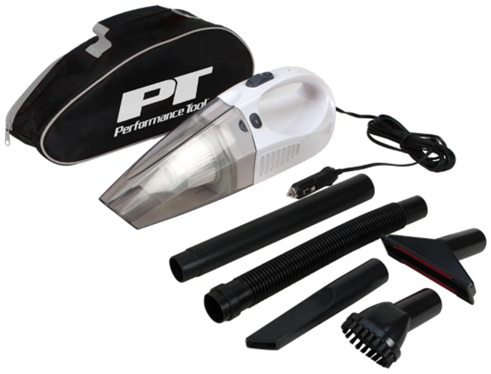 W50012 12v Portable Vacuum Cleaner With Attachments And Carrying Case