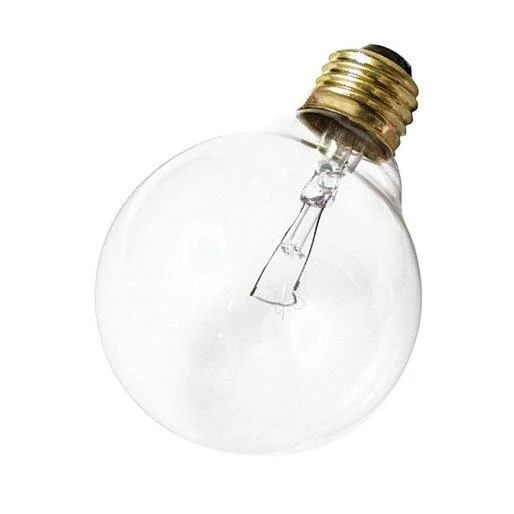 Satco S3651 25w 120v G30 Clear Globe Light Bulb With E26 Base