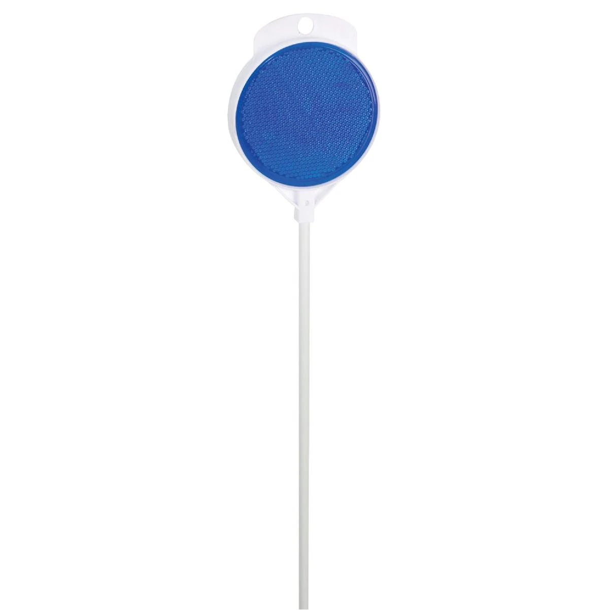 Hy-Ko DM300B48 Driveway Marker, Rod Mounting, Blue Reflector, Fiberglass Post