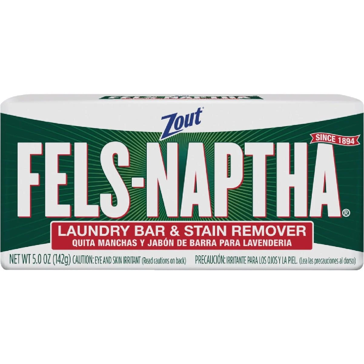 Zout Fels Naptha 5 Oz. Laundry Bar & Stain Remover