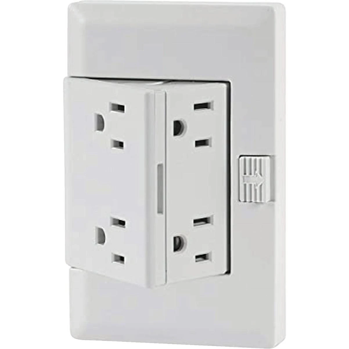 theOUTlet 15A White Residential Tamper Resistant Permanent Outlet Extender