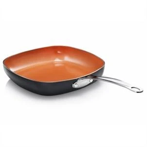 Square Shallow Fry Pans, Non-Stick Surface, 2-Pc. Set, As Seen On TV