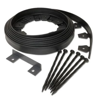 EasyFlex No Dig Edging Kit, Recycled Plastic, 20 Foot Length