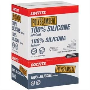 Polyseamseal Kitchen and Bath Sealant, 100 Percent Silicone, White, 10 Ounce Tube