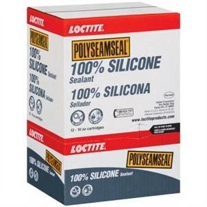 Polyseamseal Kitchen and Bath Sealant, 100 Percent Silicone, Clear, 10 Ounce Tube