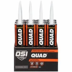 Quad Window Door and Siding Sealant Beige Color 10 Ounce Tube Model 405
