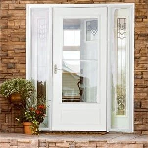White Retractable Screen Storm Door, 32 Inches by 81 Inches
