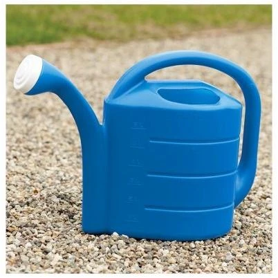 Deluxe Bright Blue Watering Can with 2 Gallon Capacity