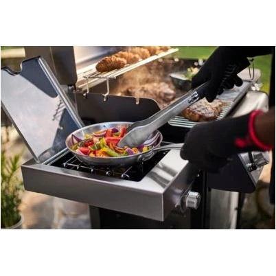 Spirit SP-335 LP Gas Grill, 3 Burners + Sear + Side Burner, 32,000 BTU, Stainless Steel