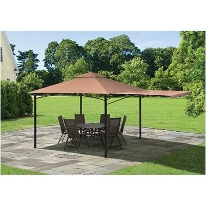 Redwood Steel Frame Gazebo with Bronze Cover, 11 Feet by 11 Feet