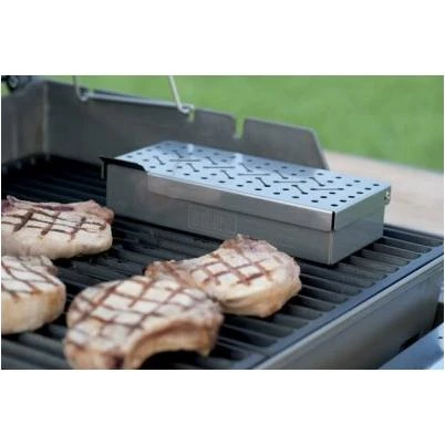 Stainless Steel Smoker Box for Grilling and Smoking Food