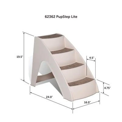 PupSTEP Lite Pet Stairs Non-Fold Design with 70 Pound Weight Capacity