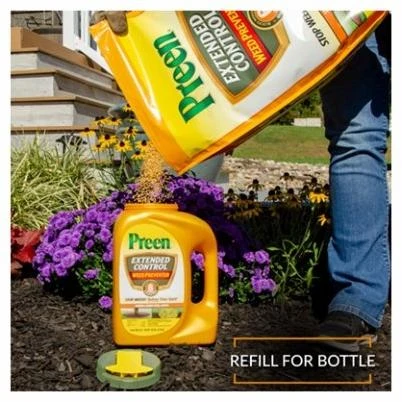 Extended Control Weed Preventer Granules, 21.45 Pounds, Covers 3,500 Square Feet
