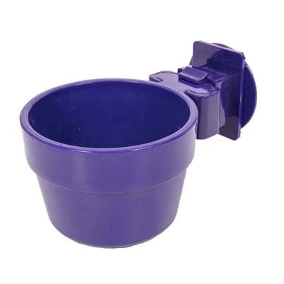 Slide-N-Lock Pet Feeding Crock, Cage Attachment, 10 Ounce Capacity, Assorted Colors