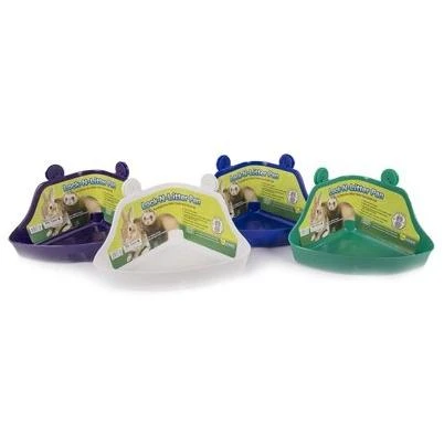 Lock-N-Litter Feeding Pan for Small Pets, Attaches Securely to Wire Cage