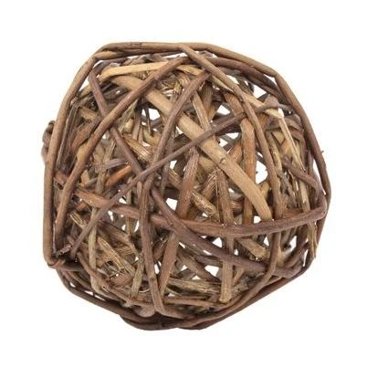 Willow Branch Ball All Natural Chew Toy for Small Pets 4 Inch Diameter