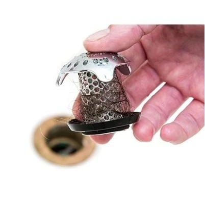 Stainless Steel Drain Protector and Hair Catcher for Bathroom and Kitchen Drains