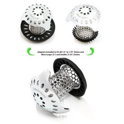 Stainless Steel Drain Protector and Hair Catcher for Bathroom and Kitchen Drains
