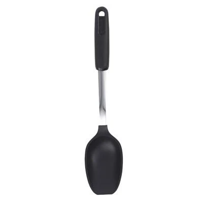 Black Nylon Spoon with Stainless Steel Handle