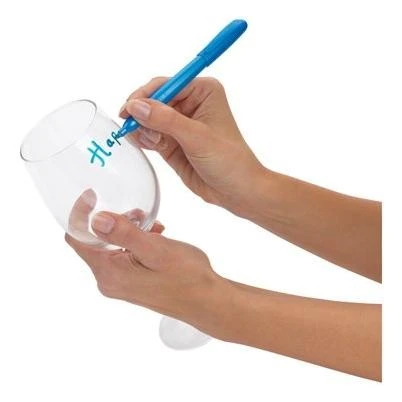 Glass Markers Set, 3 Pieces, Multi-Color, Suitable for Writing on Glass Surfaces