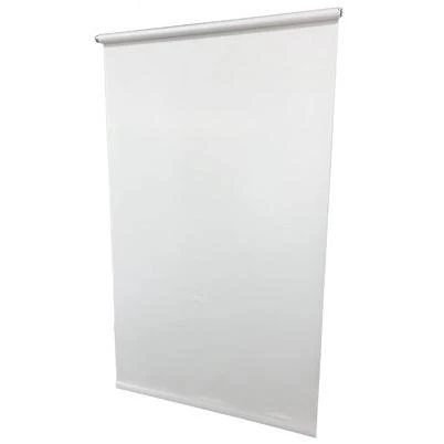 Linen Roller Window Shade Light Filtering White 73 by 72 Inches