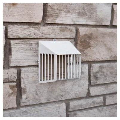 Exclusion Dryer Vent Guard White Zinc Steel 6 Inch Diameter