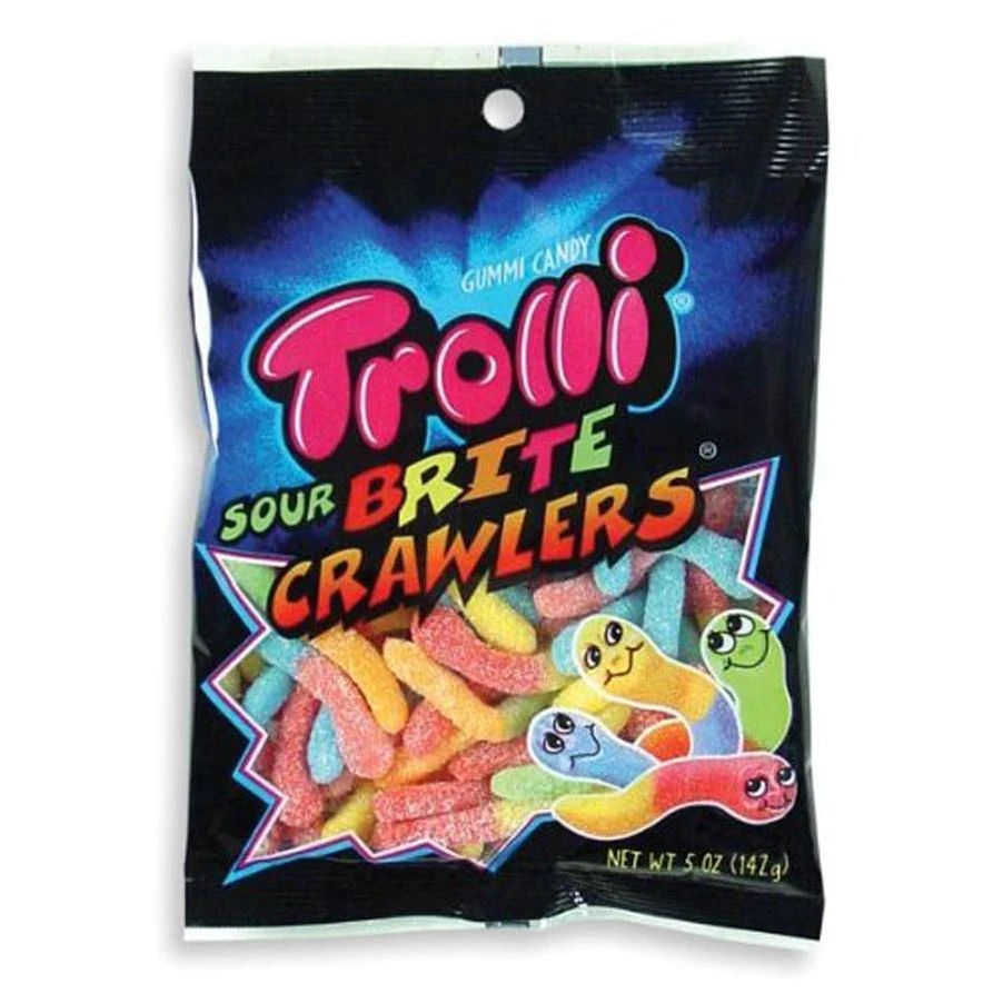 Sour Brite Crawler Gummy Worms, Assorted, 5 oz.