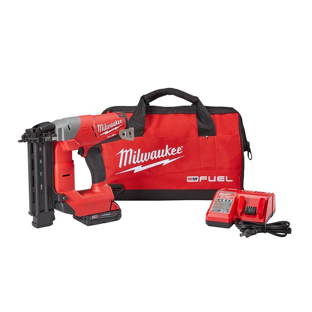Milwaukee cordless brad nailer kit hotsell