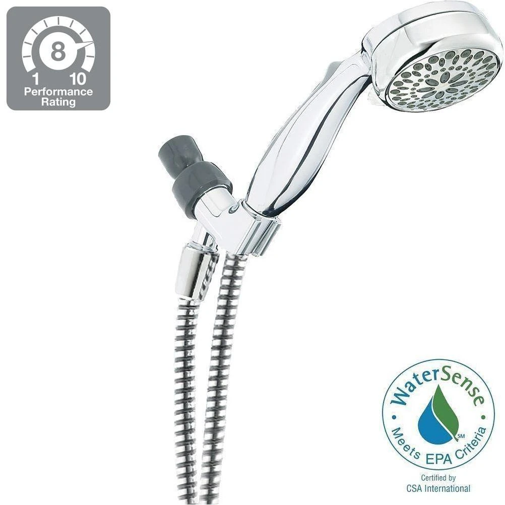 Delta Chrome 7 settings Showerhead 1.75 gpm