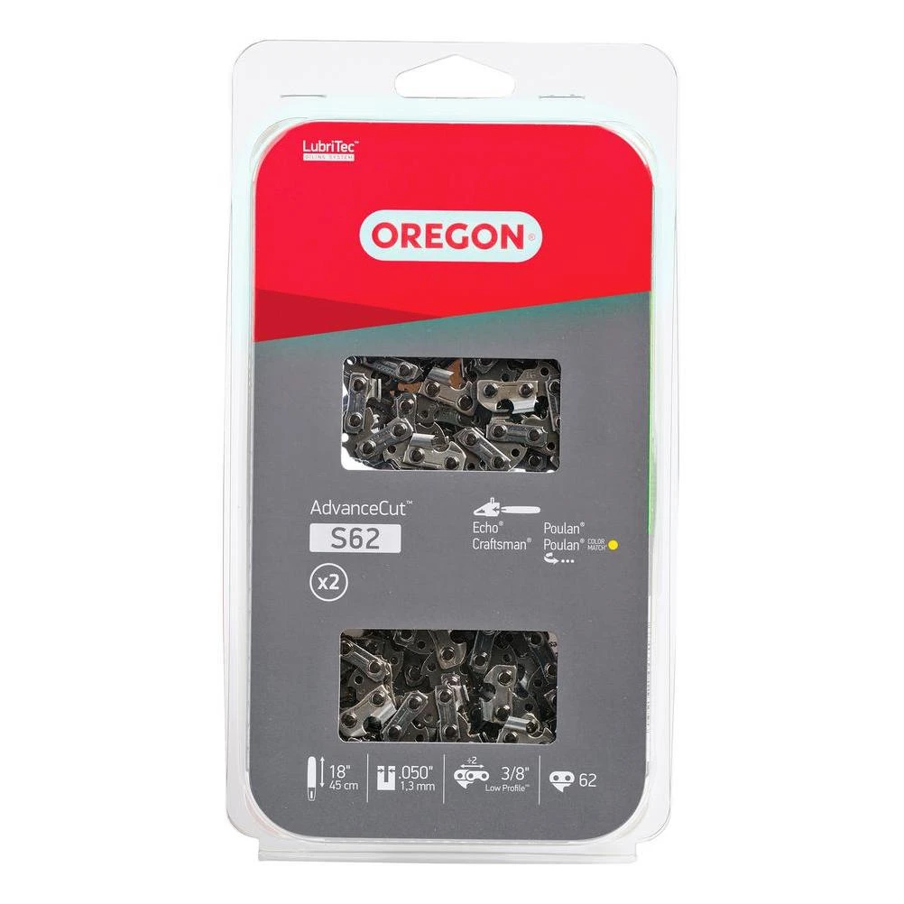Chainsaw Chain, 91VG, Low Profile Xtraguard Premium C-Loop, 18 In., 2-Pk.
