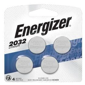 Energizer 2032 3V Lithium Coin Batteries (4-Pack)