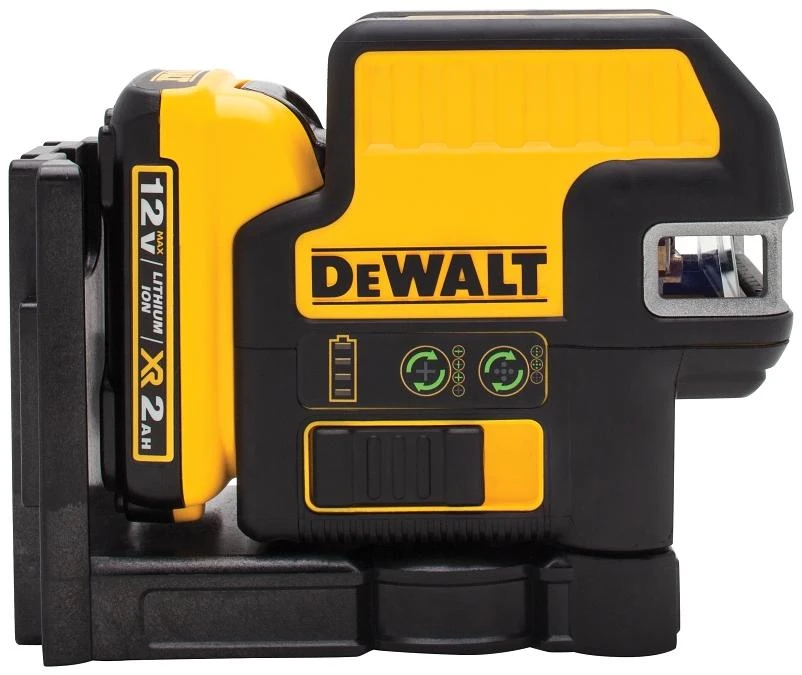 DEWALT DW0825LG-QU Laser Level, 165 ft, +/-1/8 in at 30 ft Accuracy, Green Laser