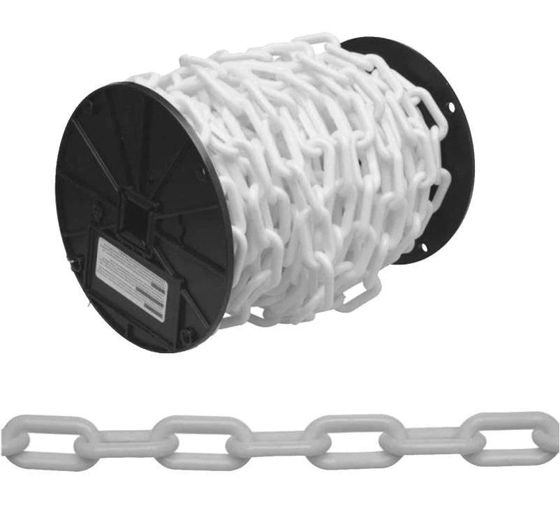 CHAIN PLASTIC WHITE NO.6 100FT