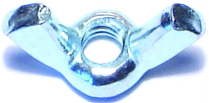 Midwest Fastener 03802 Wing Nut, Cold Forged, Coarse Thread, 10-24 Thread, Steel, Zinc