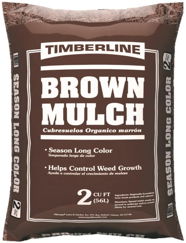 MULCH LAWN-GRDN HDWD BROWN 2CF