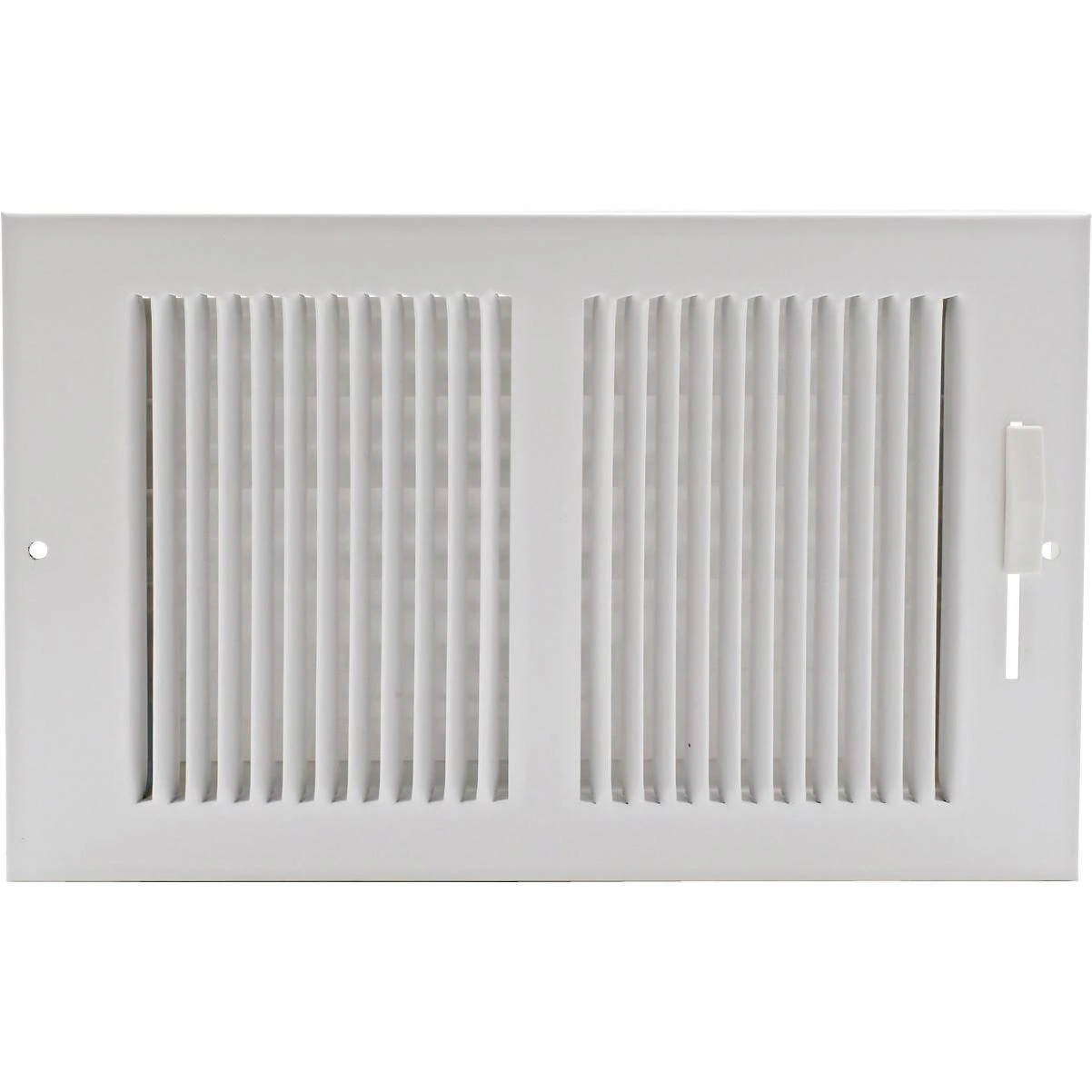 Ameriflow 10 In. x 6 In. White Wall Register