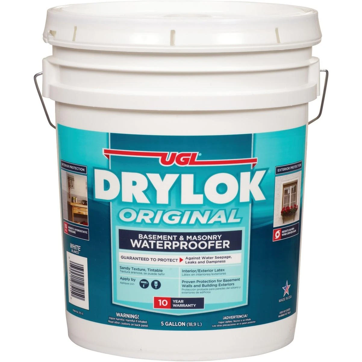 Drylok White Latex Masonry Waterproofer, 5 Gal.