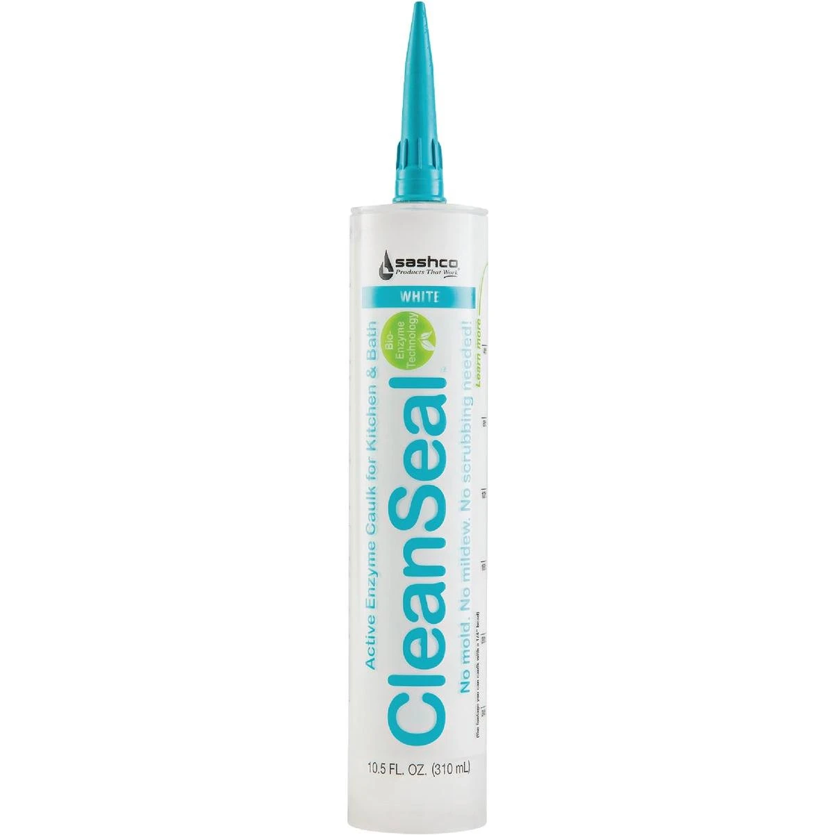 Sashco CleanSeal 10.5 Oz. White Active Enzyme Kitchen & Bath Caulk