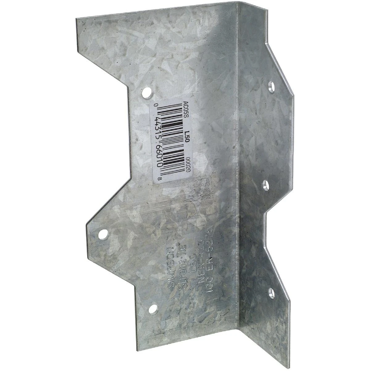 Simpson Strong-Tie 5 In. Galvanized Steel 16 ga Reinforcing L-Angle