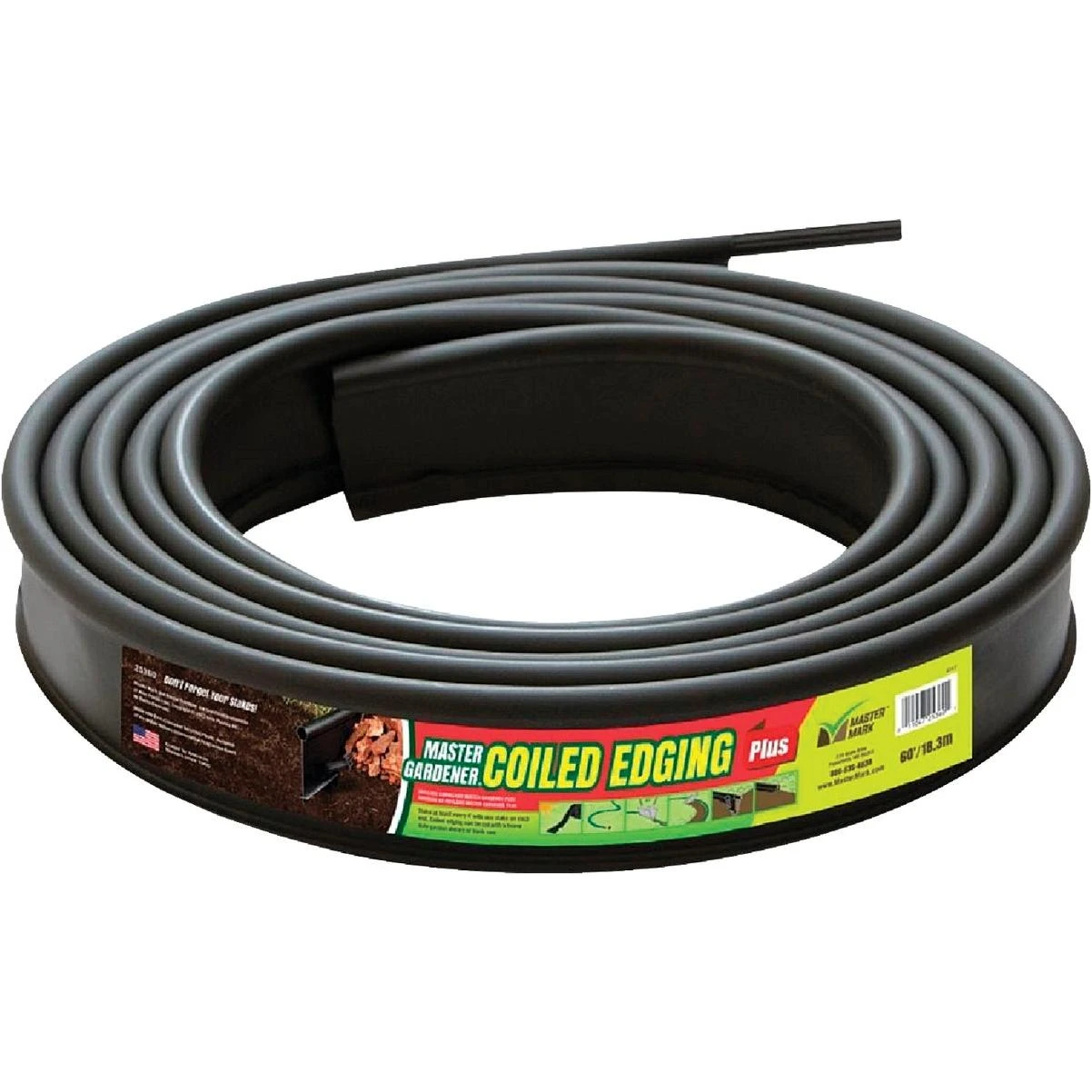 Master Mark Plus  4.5 In. H. x 20 Ft. L. Black Recycled Plastic Lawn Edging
