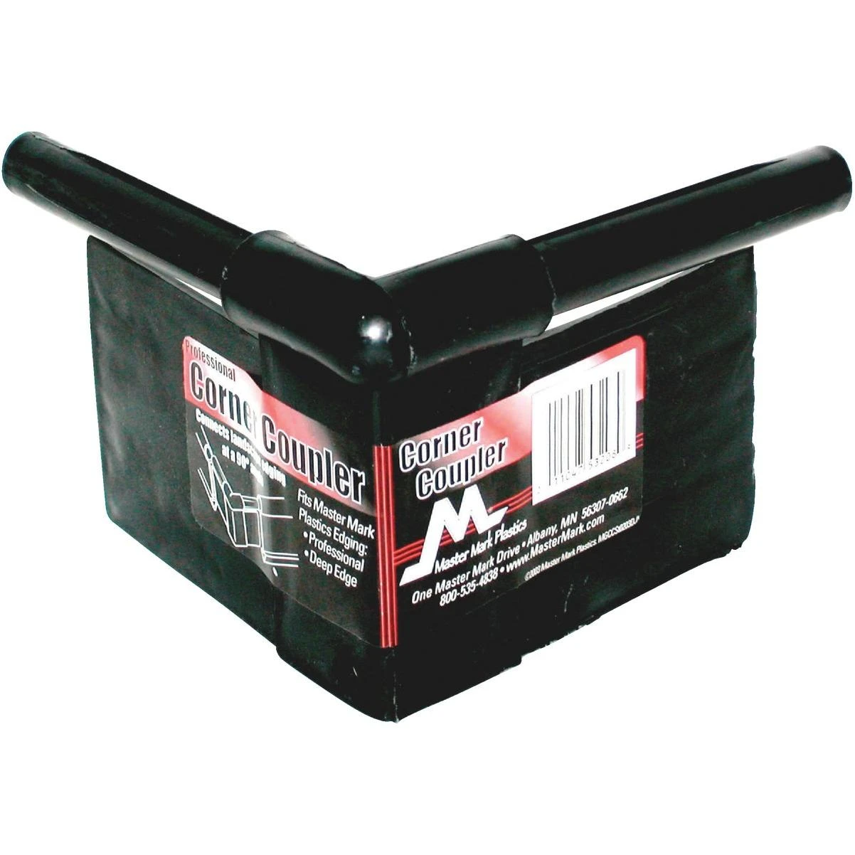 Master Mark Plus 90 Deg. Black Plastic Lawn Edging Coupler